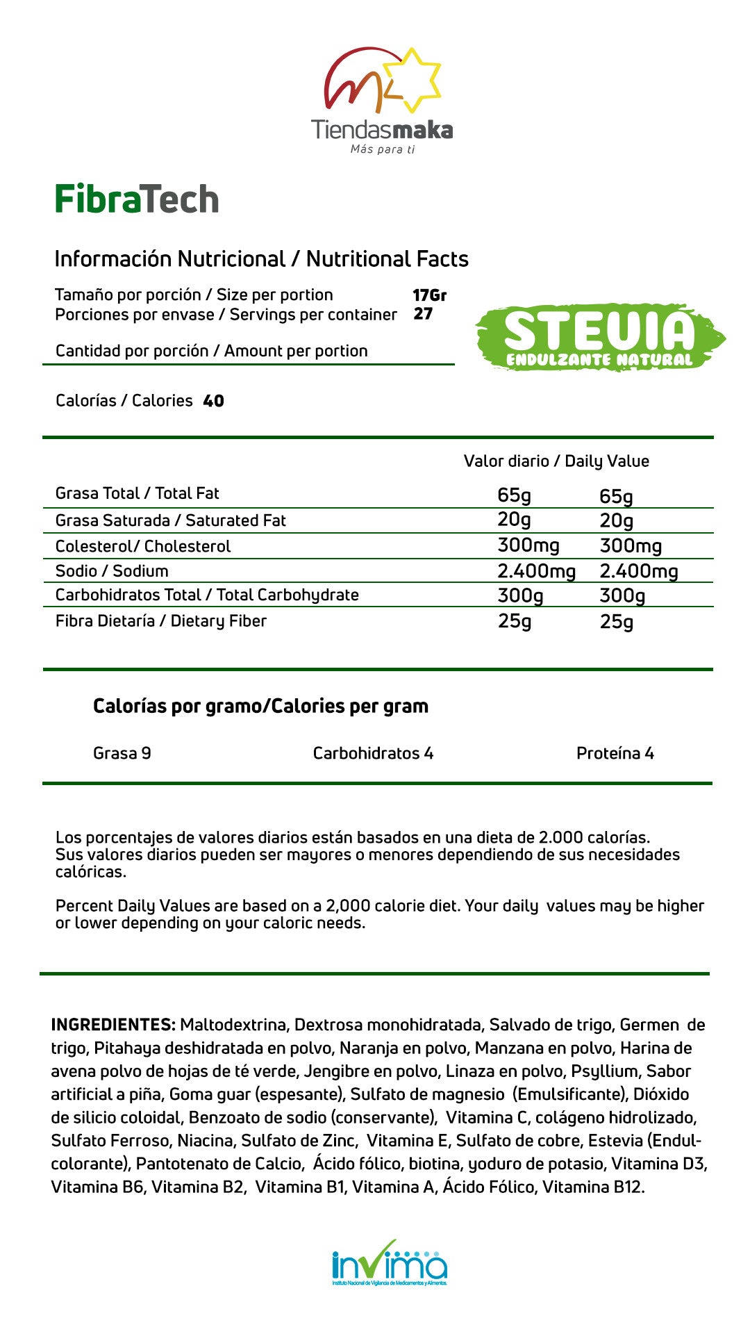 FIBRA PARA EL COLON