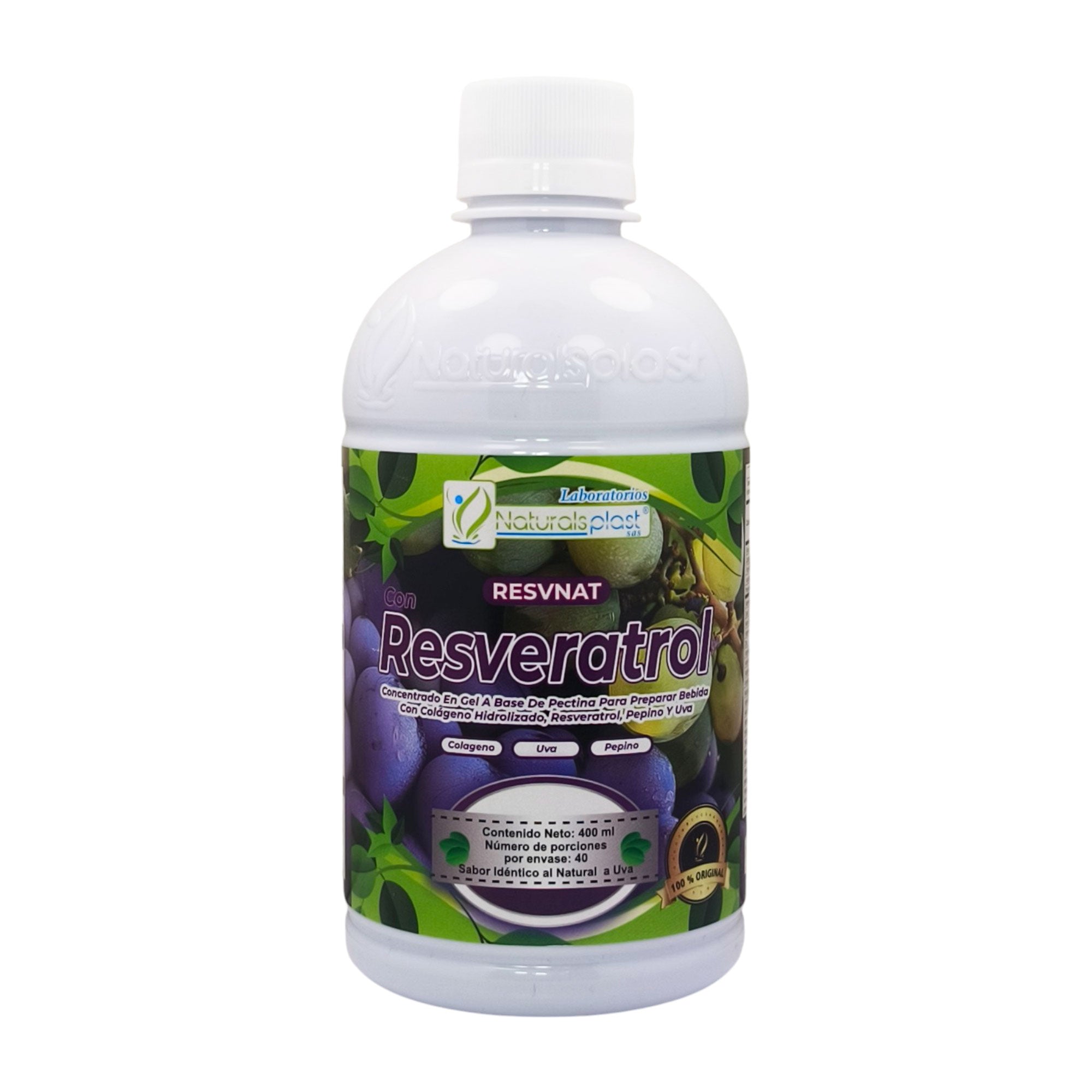 🍇💧 RESVERATROL + COLÁGENO HIDROLIZADO 400 ML ✨🧪